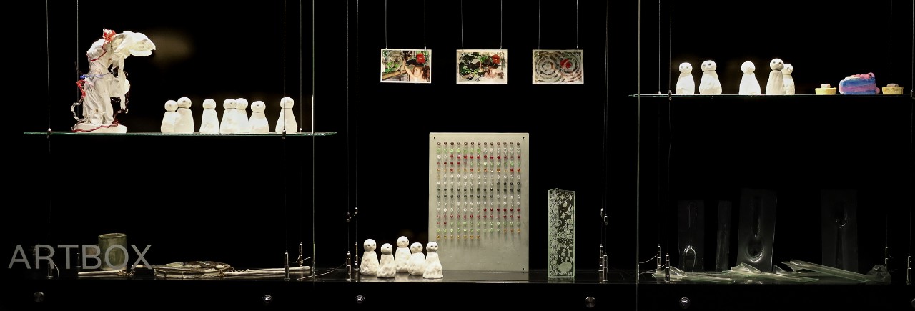 ARTBOX display in Fisher Library