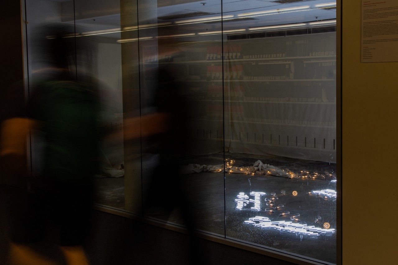 Carolyn McKay's artwork Floating between Couches and Motels