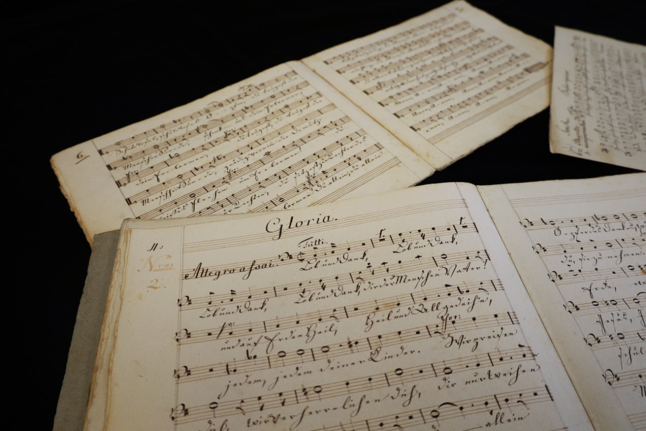 An array of music scores from the Charteris Collection