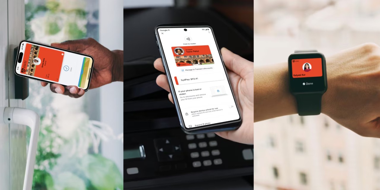 Digital ID in use on mobile phone and smartwatch