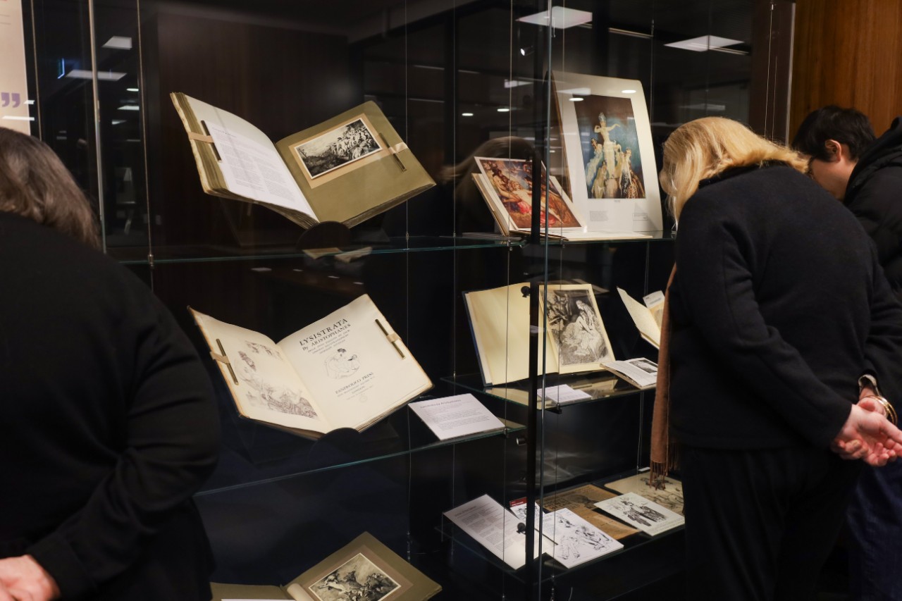Norman Lindsay exhibition install view