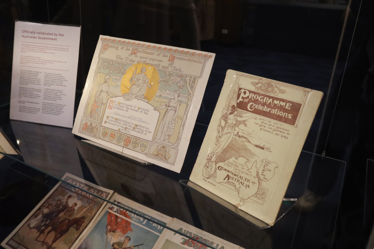 Norman Lindsay exhibition install view