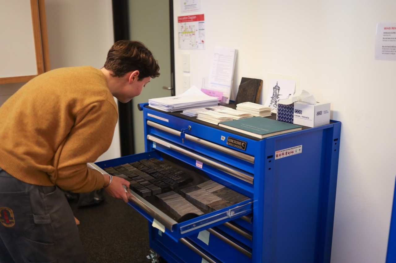Brigitta Summers in the Print Studio