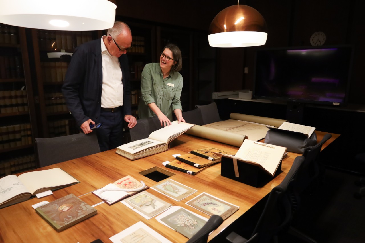 Richard Ovenden and Kim Williams