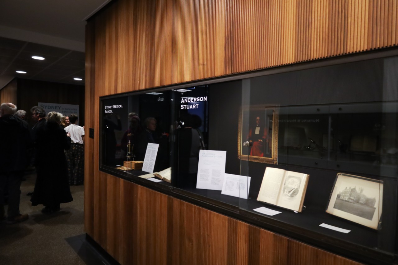 Installation of the 'Sydney: In Sickness & In Health' exhibition