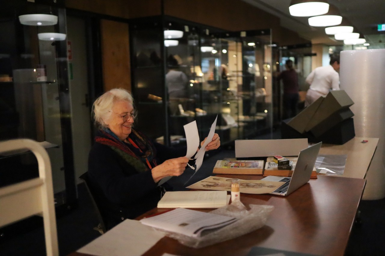 Installation of the 'Sydney: In Sickness & In Health' exhibition